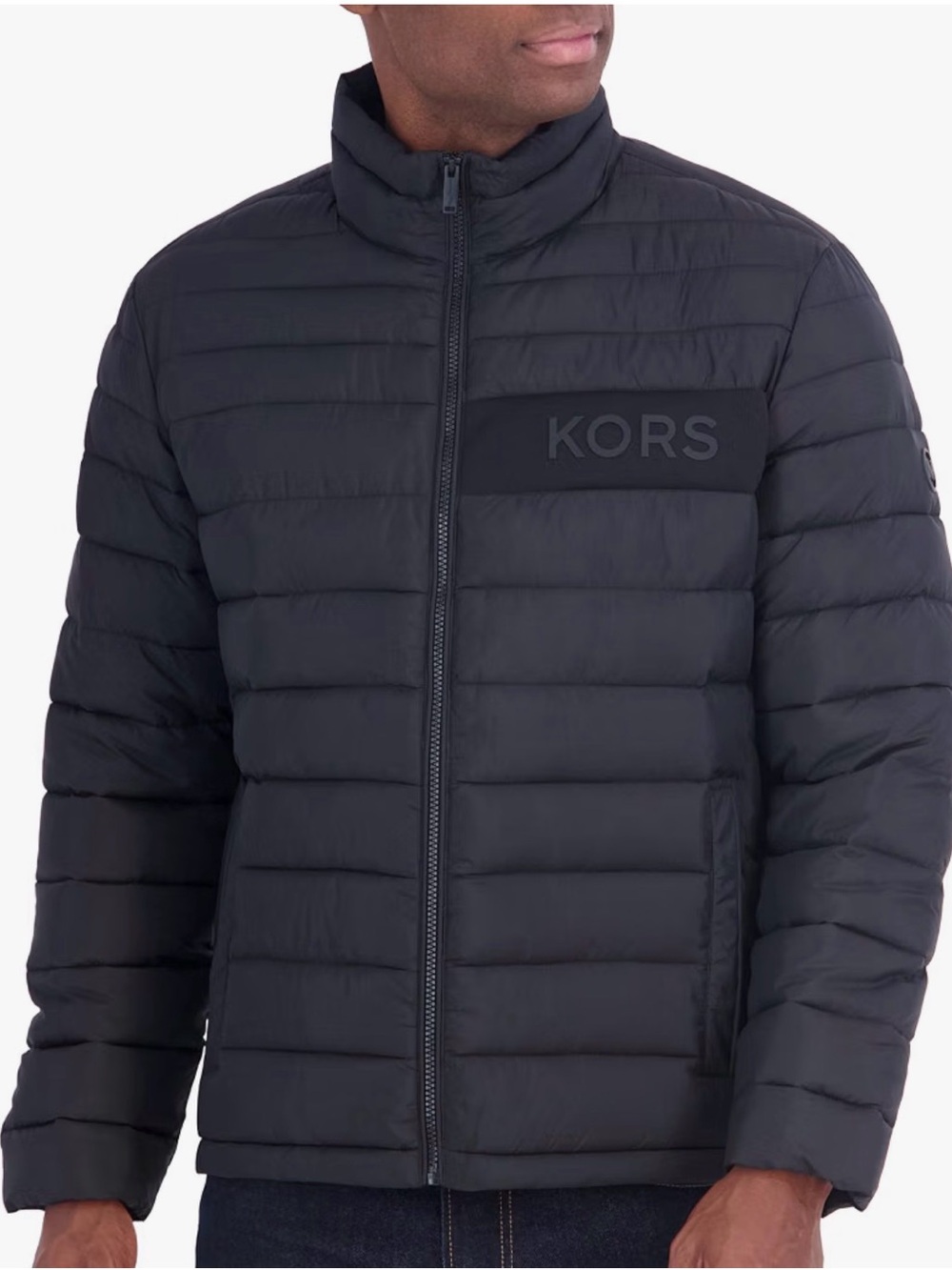 Michael Kors Men's Black Packable Puffer Jacket